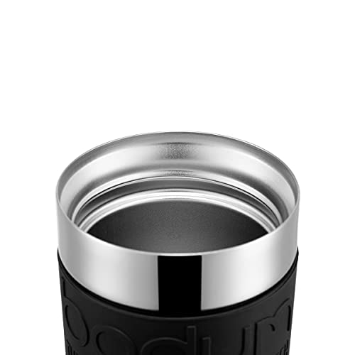 Bodum 11068-01 Vacuum Travel Mug, 0.35 L - Small, Black 1 Count (Pack of 1)
