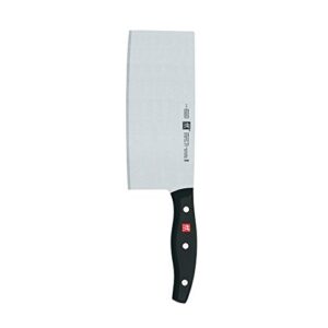 zwilling twin signature 7-inch chinese vegetable cleaver, razor-sharp, made in company-owned german factory with special formula steel perfected for almost 300 years, german knife
