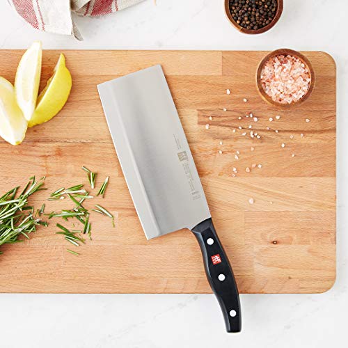 ZWILLING Twin Signature 7-inch Chinese Vegetable Cleaver, Razor-Sharp, Made in Company-Owned German Factory with Special Formula Steel perfected for almost 300 Years, German Knife