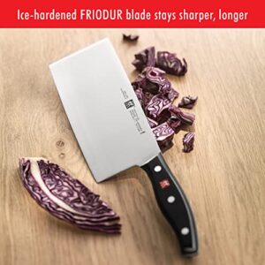 ZWILLING Twin Signature 7-inch Chinese Vegetable Cleaver, Razor-Sharp, Made in Company-Owned German Factory with Special Formula Steel perfected for almost 300 Years, German Knife