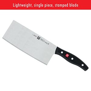 ZWILLING Twin Signature 7-inch Chinese Vegetable Cleaver, Razor-Sharp, Made in Company-Owned German Factory with Special Formula Steel perfected for almost 300 Years, German Knife