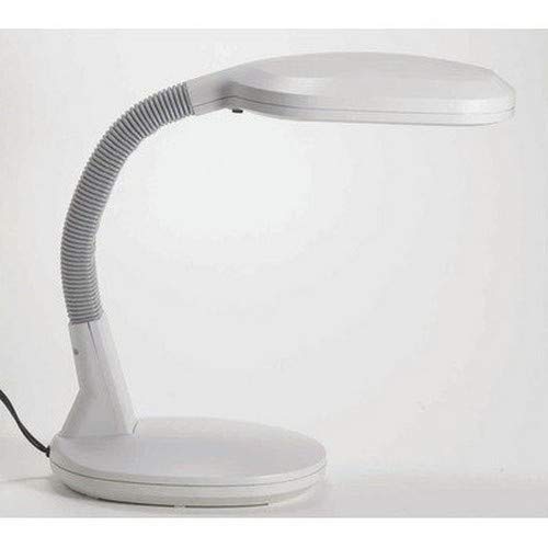 Natural Sunlight Desk Lamp, Great For Reading and Crafting, Adjustable Gooseneck, Home and Office Lamp by Lavish Home, White - 72-0813