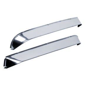 Auto Ventshade [AVS] Ventshade / Rain Guards | Stainless Steel Finish, 2 pc | 12064 | Fits 1973 - 1979 Ford F-150/F-250/F-350, 1978 - 1979 Ford Bronco