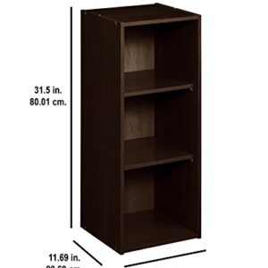 ClosetMaid 8985 Stackable 3-Shelf Organizer, Espresso