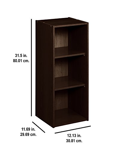 ClosetMaid 8985 Stackable 3-Shelf Organizer, Espresso