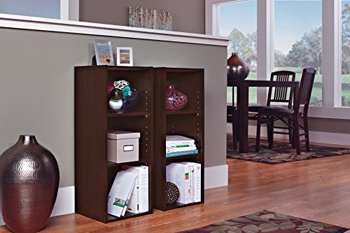 ClosetMaid 8985 Stackable 3-Shelf Organizer, Espresso