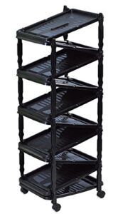sana enterprises a shoe rack/organizer, go vertical save space, foldable on wheels