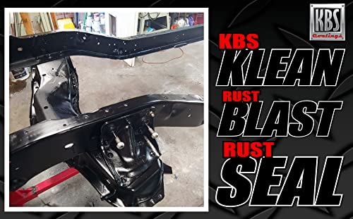 KBS Coatings 4402 Satin Black Rustseal -1 quart, Covers 50 Sq Ft, Proven Rust Prevention