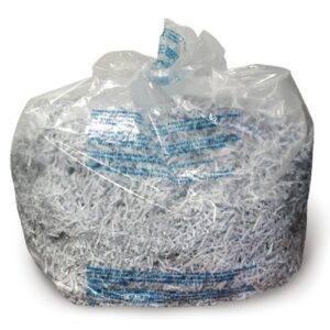 gbc shredder bags, 6-8 gallon, plastic, for 60x/80x/100x/200x/100m, 100/box (1765016)