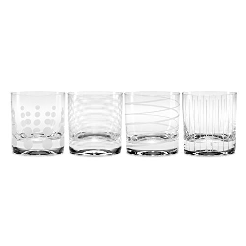 Mikasa, Double Old Fashioned Glass, Clear Clear, Set of 4