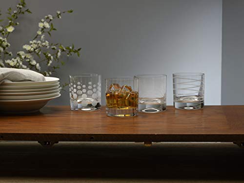 Mikasa, Double Old Fashioned Glass, Clear Clear, Set of 4