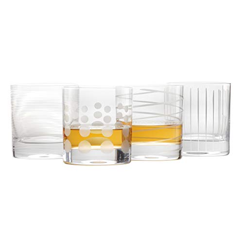 Mikasa, Double Old Fashioned Glass, Clear Clear, Set of 4