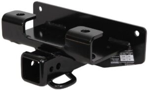 reese 37084 class iii custom-fit hitch with 2″ square receiver opening, includes hitch plug cover , black