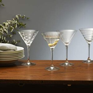 Mikasa Cheers Martini Glass, 10-Ounce, Set of 4