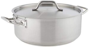 winware stainless steel 15 quart brasier with cover