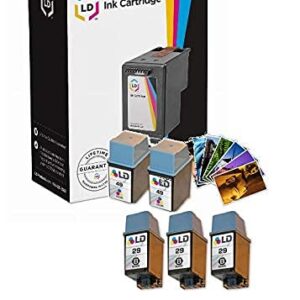 LD Remanufactured Ink Cartridge Replacements for HP 29 & HP 49 (3 Black, 2 Color, 5-Pack)