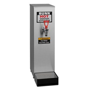 bunn 02500.0001 hot water dispenser, black/stainless steel