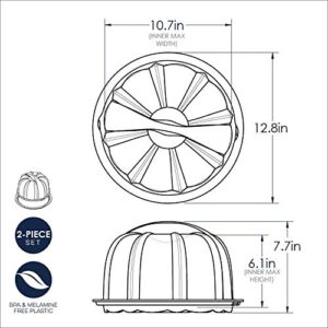 Nordic Ware Cake Keeper, Deluxe Bundt, Clear