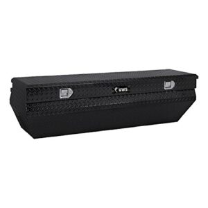 uws tbc-62-wn-blk wedge chest aluminum box with black notched beveled insulated lid