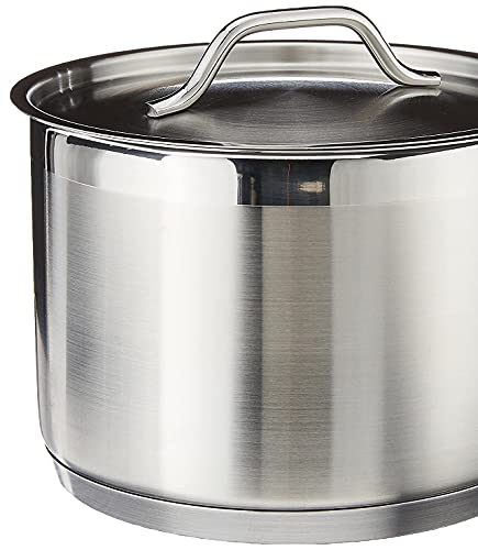 Winware Stainless Steel 4.5 Quart Sauce Pan with Cover, 4 qt