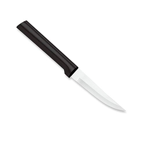 Rada Cutlery Heavy Duty Paring Knife –Stainless Steel Blade With Stainless Steel Black Resin Handle, 7-1/8 Inches