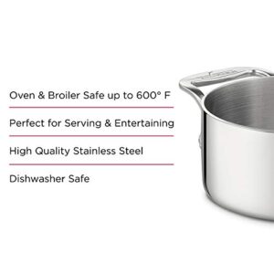 All-Clad 59914 Stainless Steel Dishwasher Safe 0.5-Quart Soup / Souffle Ramekins Cookware Set, 2-Piece, Silver