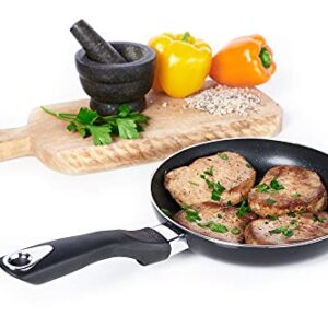 IMUSA USA Nonstick Bistro Saute Pan 8-Inch, Black