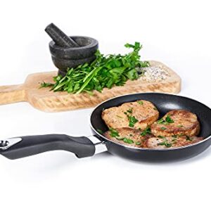 IMUSA USA Nonstick Bistro Saute Pan 8-Inch, Black