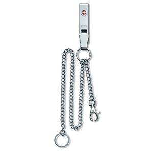 victorinox belt hanger with chains, stainless steel