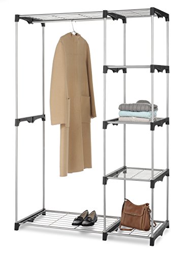 Whitmor Double Rod Freestanding Closet Organizer