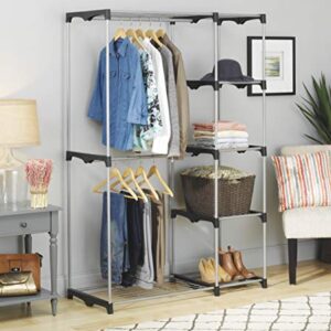 Whitmor Double Rod Freestanding Closet Organizer