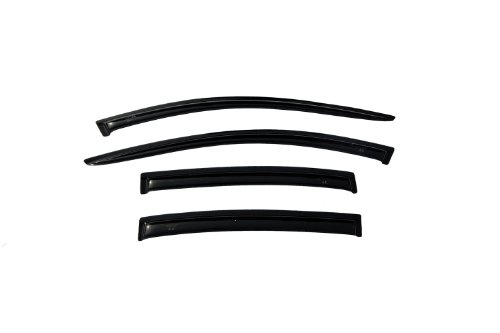 Auto Ventshade [AVS] Ventvisor / Rain Guards | Outside Mount, Smoke Color, 4 pc | 94068 | Fits 2008 - 2012 Chevrolet Malibu