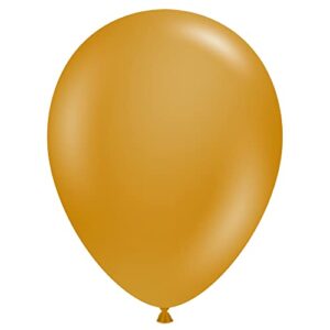 maple city rubber tuftex latex balloon, 11″, gold – 100-31