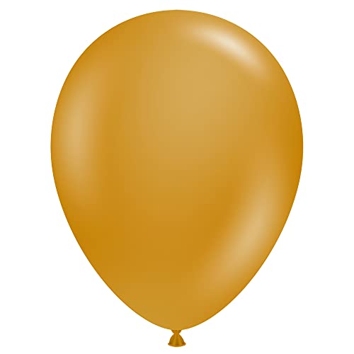 Maple City Rubber Tuftex Latex Balloon, 11", Gold - 100-31