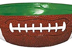 Football Plastic Bowl - 12 1/2" x 10", 1 Pc