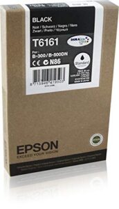 epson black ink cartridge, 3000 yield (c13t616100)