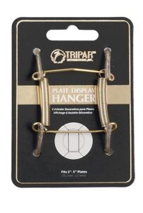 tripar 3-5 inch brass plate wire wall plate hanger