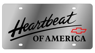 Heartbeat of America License Plate