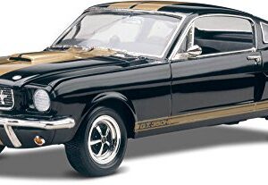 Revell 85-2482 '66 Shelby Mustang GT350H Model Car Kit 1:24 Scale 91-Piece Skill Level 4 Plastic Model Car Building Kit, Black