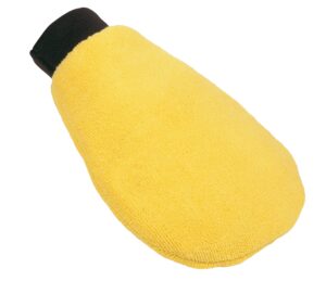 carrand 40307 microfiber car wash mitt , yellow