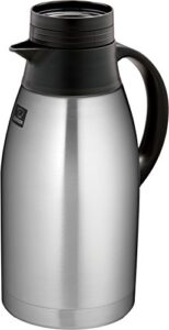 zojirushi stainless steel vacuum carafe with brew-thru lid, 64-ounce, black