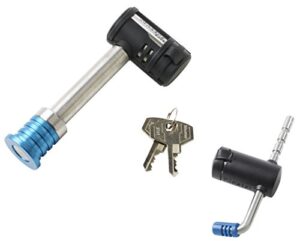 master lock 1481dat stainless steel barbell receiver and adjustable coupler lock set