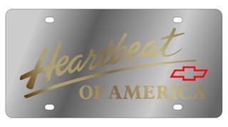 Chevrolet Heartbeat of America License Plate