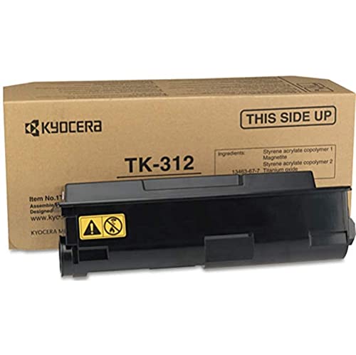 Kyocera TK-312 1T02F80US0 FS-2000 FS-2000D FS-2000DN Toner Cartridge (Black) in Retail Packaging