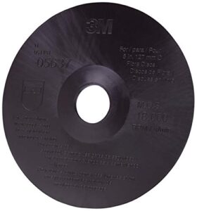 3m fibre disc backup pad, 05637, 5 in x 7/8 in , black