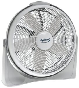 lasko 3520 cyclone 20-inch pivoting floor fan, 1-pack, gray