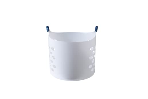 Rubbermaid 1.5 Bushel Capacity Durable Versatile Flex N Carry Portable Flexible Laundry Basket with Convenient Carrying Handles, White