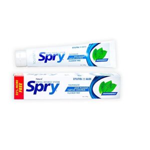 spry non-fluoride xlear xylitol toothpaste 6-pack savings!!!