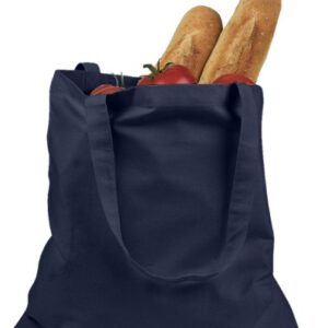 Big Accessories and BAGedge Women's Canvas Promo Tote Bag, NAVY, One Size