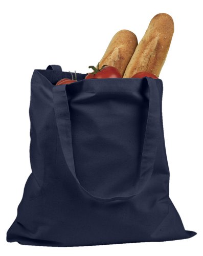 Big Accessories and BAGedge Women's Canvas Promo Tote Bag, NAVY, One Size